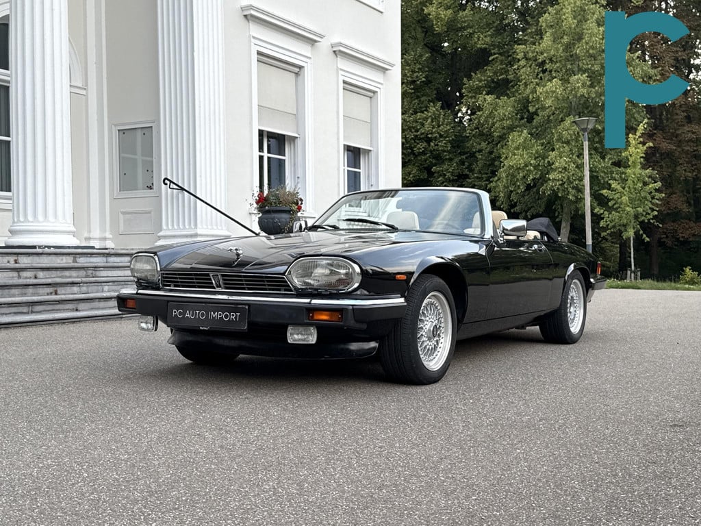 Jaguar XJ XJS V12 convertible 5.3L EU Auto Pionolak zwart beige leder