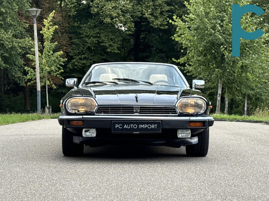 Jaguar XJ XJS V12 convertible 5.3L EU Auto Pionolak zwart beige leder