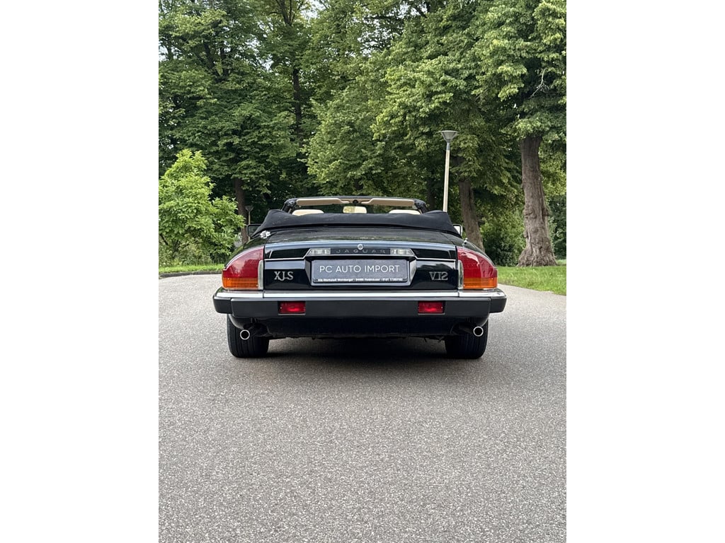 Jaguar XJ XJS V12 convertible 5.3L EU Auto Pionolak zwart beige leder